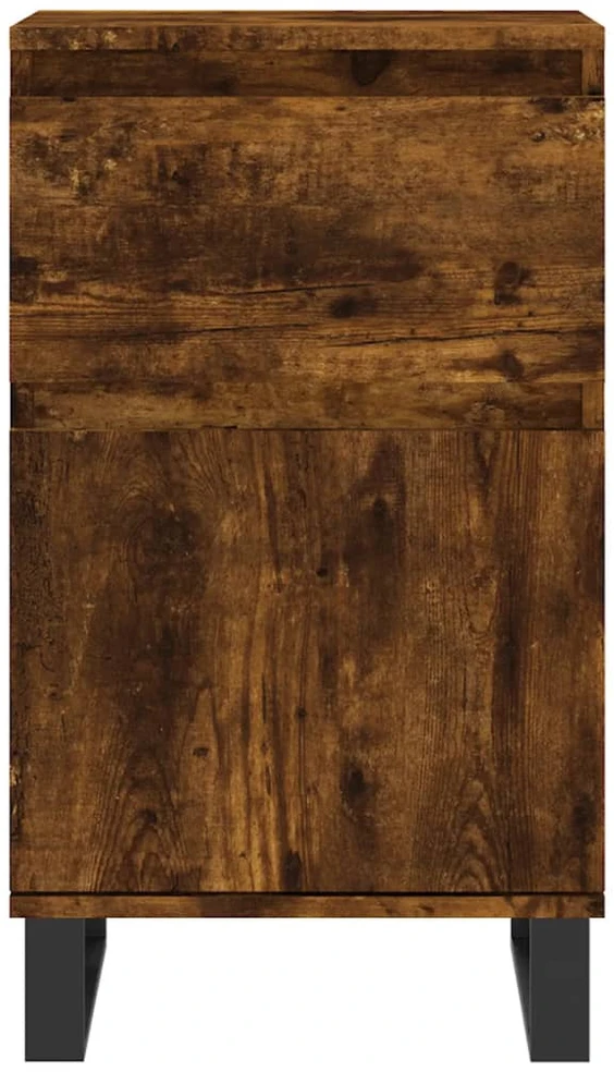 Šoninės spintelės, 2vnt., dūminio ąžuolo, 40x35x70cm, mediena