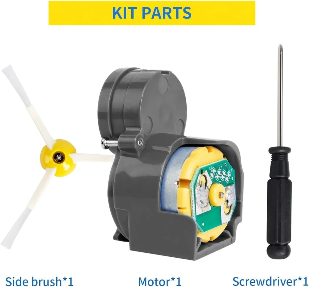 Šoninio šepetėlio variklis Irobot Roomba 500/600/700/800 serijoms