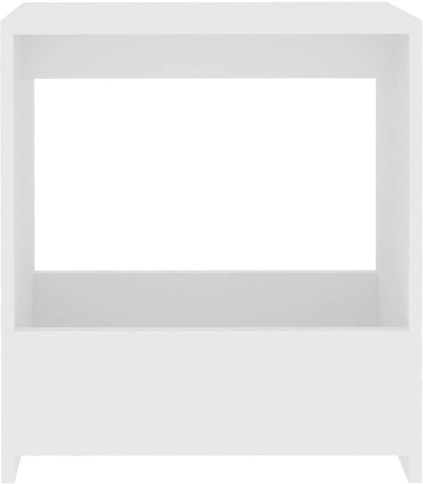 Šoninis staliukas, baltos spalvos, 50x26x50cm, apdirbta mediena