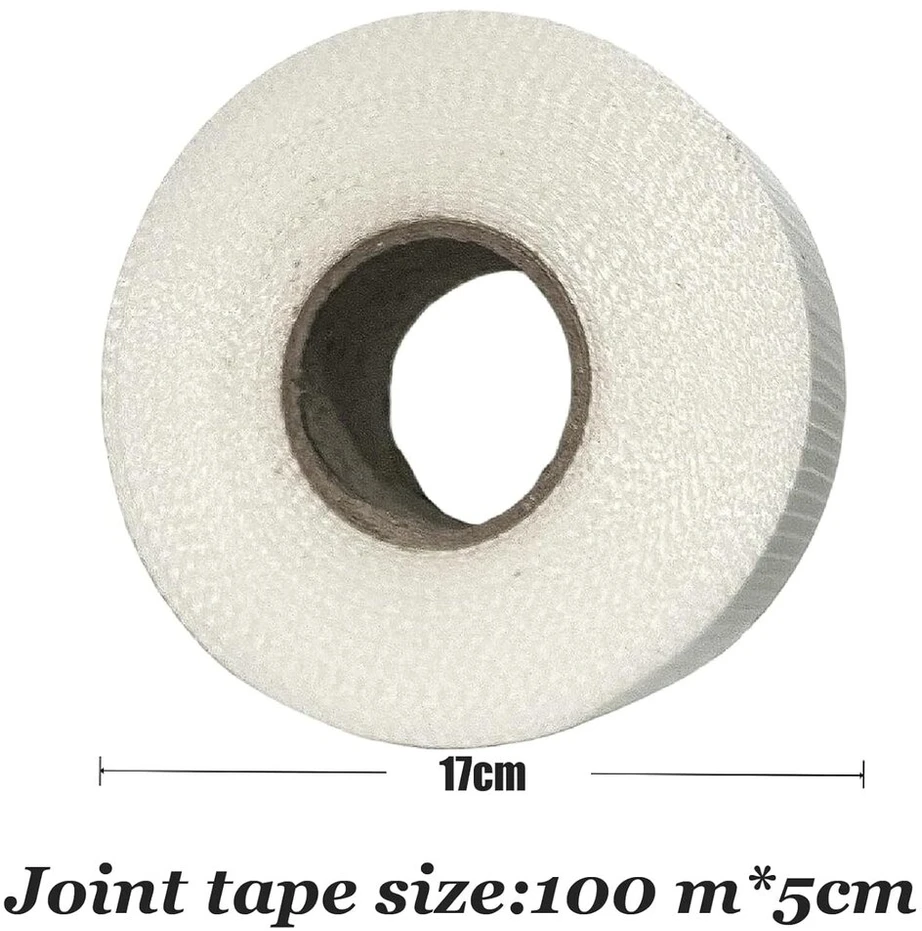 Sopimusz lipni jungčių juosta, 50 mm x 100 m, stiklo pluošto jungčių uždengimo juostelės besiūliam jungčių užpildymui, audinio juosta, gipso kartono plokščių, įtrūkimų ir skylių armavimo juostelės
