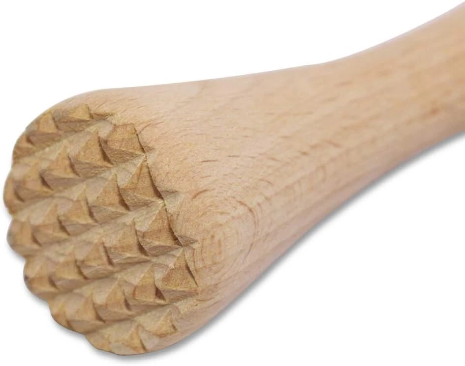 Sourceton medinis kokteilių grūstuvas, 2 vnt., skirtas kokteiliams, sultims (20 cm)