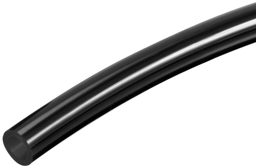 Sourcing map pneumatinė oro žarna, Pu poliuretano oro kompresoriaus žarnos vamzdis juodas 8 mm (0,31 colio) Ad x 5 mm (0,2 colio) Id 2 m (6,56 pėdos)