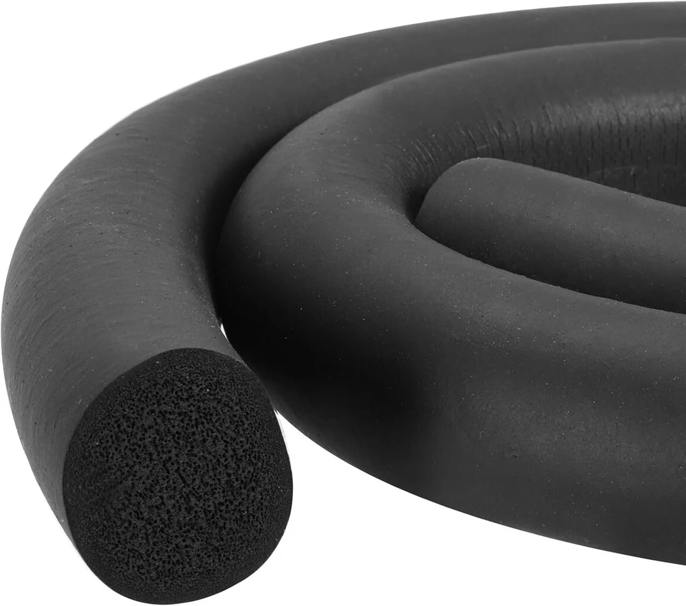 Sourcing map putos gumos oro sandarinimo juosta, 30 mm (1,18 colio) skersmens x 1 metras (3,28 pėdos) ilgio, apvali epdm vientisa guma triukšmui, smūgiams ir trinčiai mažinti