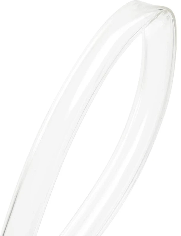 Sourcing map pvc skaidri vinilo žarna, plastikinė vamzdžio oro vandens žarna su spaustukais 25 mm (1 colis) id 30 mm (1 3/16 colio) ad 1 m