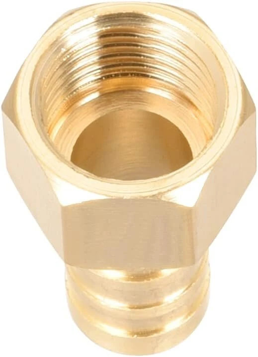 Sourcing map žalvarinis spygliuotas vamzdžio kištuko adapteris 10 mm spygliuotas x 1/4 colio g lizdo vamzdis, 2 vnt.