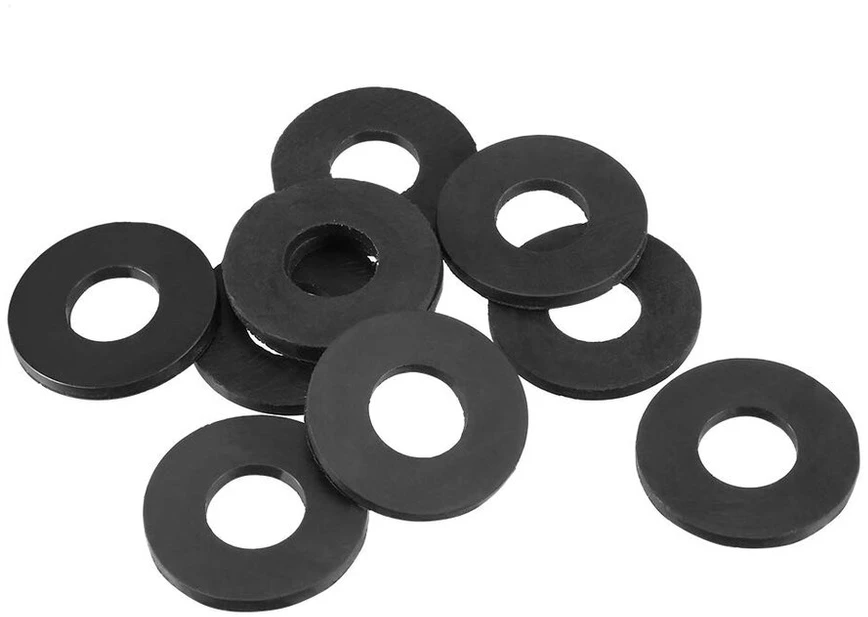 Sourcingmap® 18mm išorinis skersmuo o-žiedo žarnos tarpinė plokščia guminė poveržlė maišytuvo įvorei, 10 vnt.