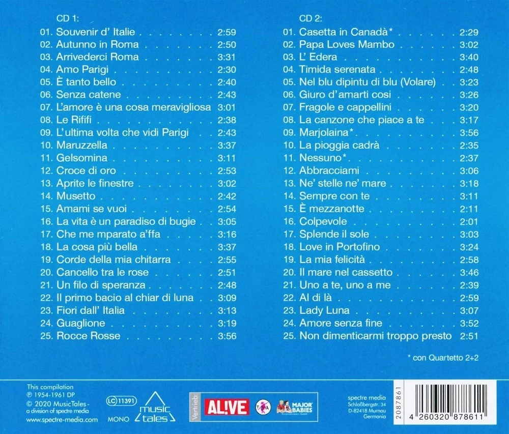 Vinilinė plokštelė Souvenir d' Italie - 50 grandi successi - 50 puikūs hitai