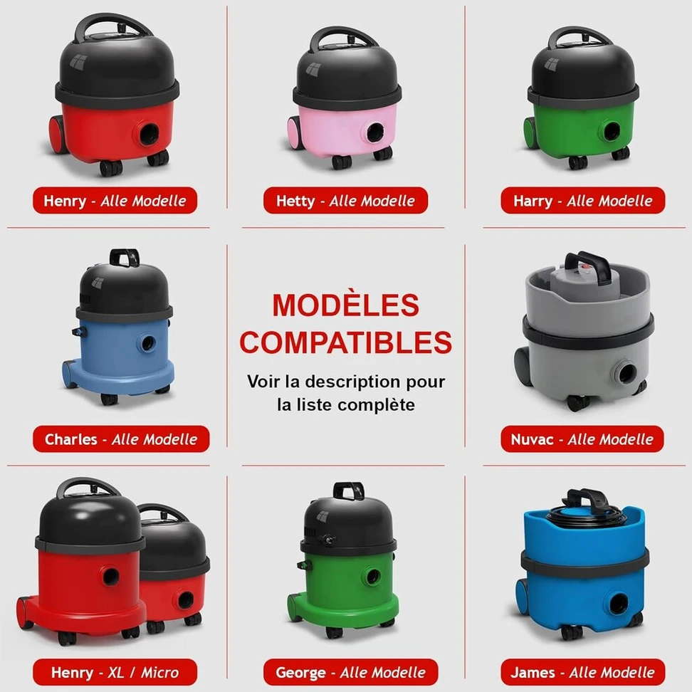Spares2go pilnas šlapio ir sauso valymo rinkinys su 2.5 m žarna, vamzdžiais, grindų ir mini įrankiu, suderinamas su Numatic Henry Hetty ir kt. dulkių siurbliais