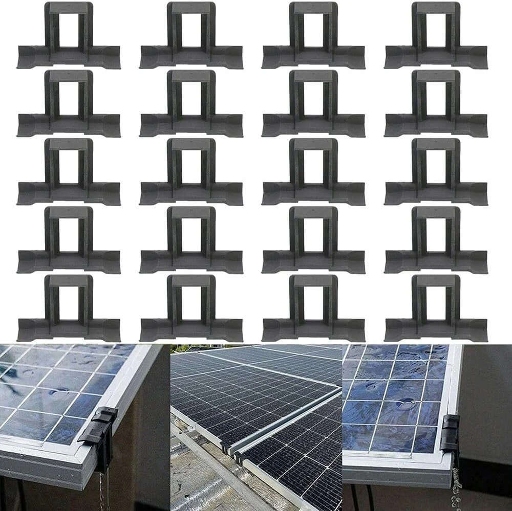 Spaustukai saulės panelių vandens nutekėjimui, 20 vnt.