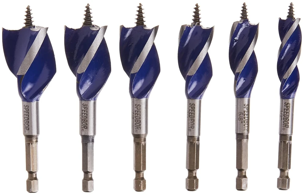 Speedbor 1877239 Irwin Tools Max medžio grąžtų rinkinys, 10 cm, 6 vnt.