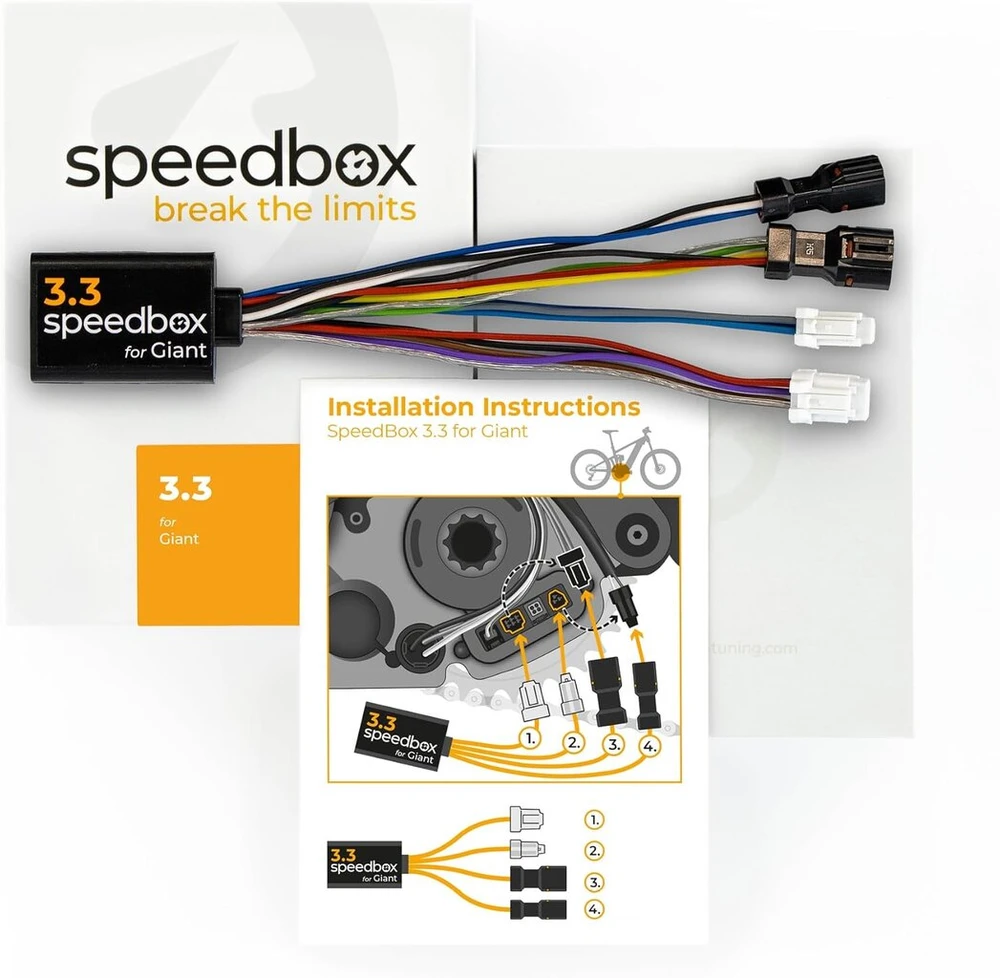 Speedbox 3.3, suderinamas su giant e-dviračiais/tiuningavimo lustas Syncdrive pro varikliams ir Ridecontrol go 2022-2024