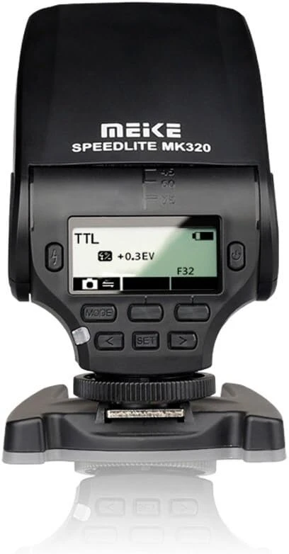 Objektyvas Speedlite mk-320 i-ttl blykstė, tinkama nikon f dslr fotoaparatams