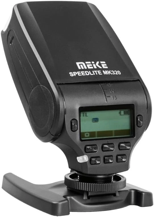 Objektyvas Speedlite mk-320 i-ttl blykstė, tinkama nikon f dslr fotoaparatams