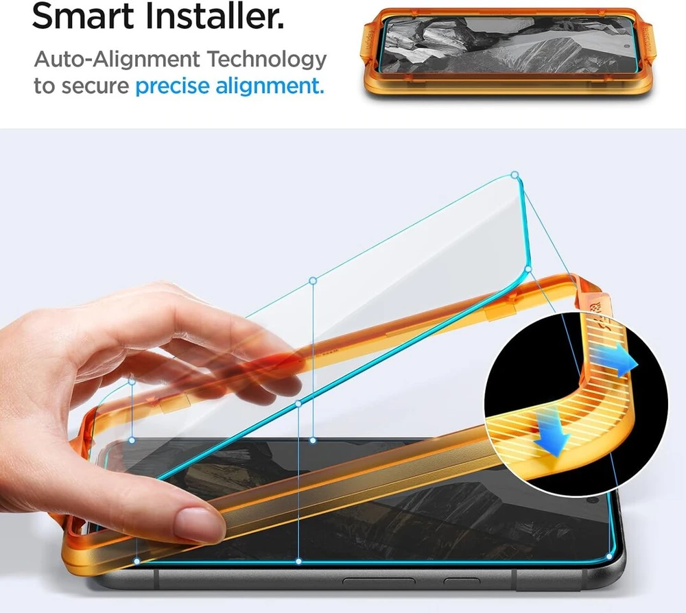 Spigen Alignmaster Ekrano Apsauga Google Pixel 8a (2 vnt.)