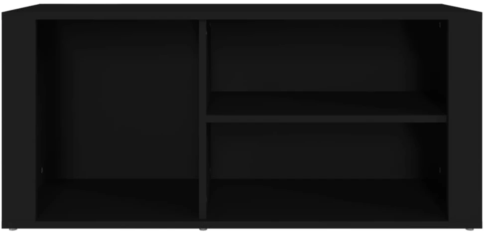 Spintelė batams, juodos spalvos, 100x35x45cm, apdirbta mediena
