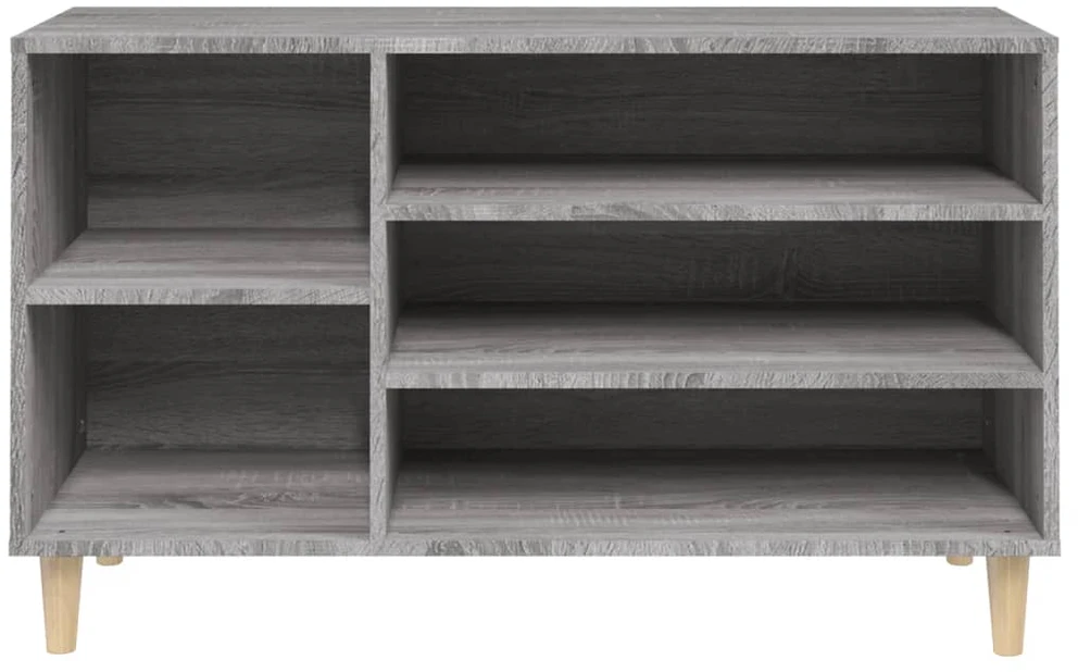 Spintelė batams, pilka ąžuolo, 102x36x60cm, apdirbta mediena