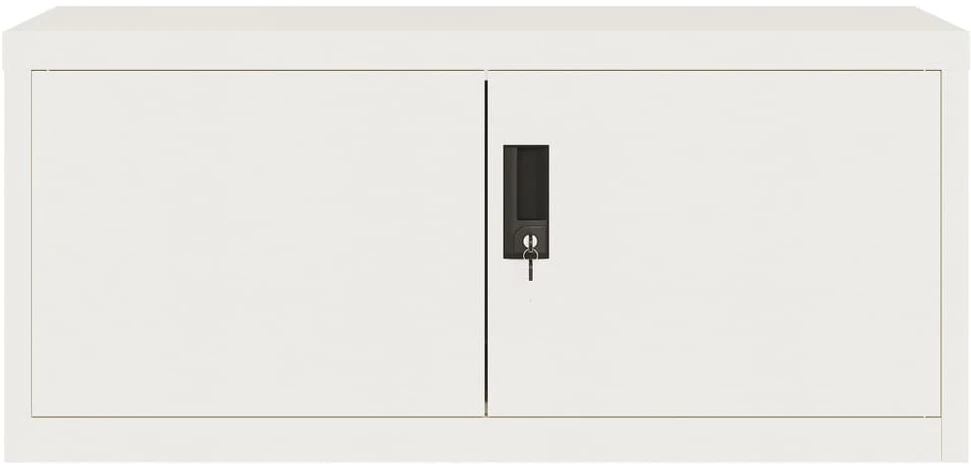 Spintelė dokumentams, baltos spalvos, 90x40x180cm, plienas