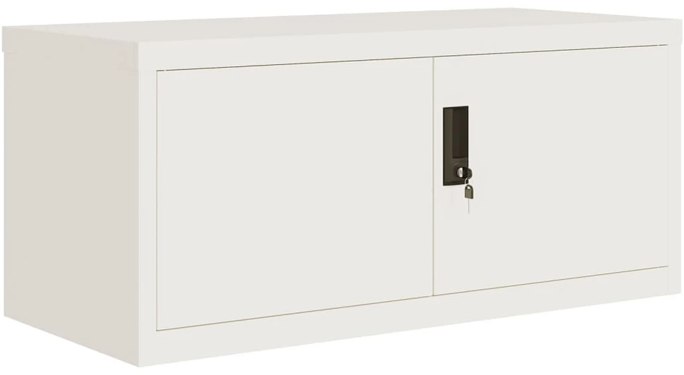 Spintelė dokumentams, baltos spalvos, 90x40x180cm, plienas