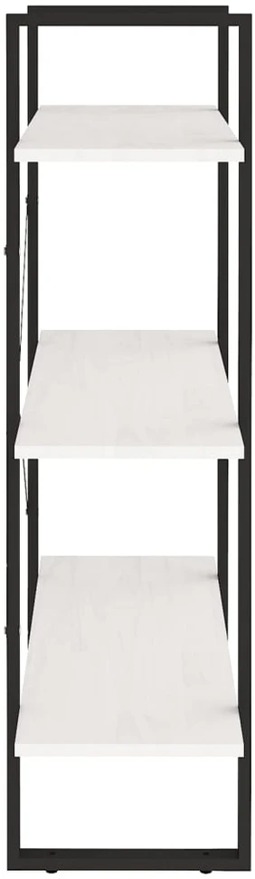 Spintelė knygoms, 3 lentynos, balta, 80x30x105cm, pušis