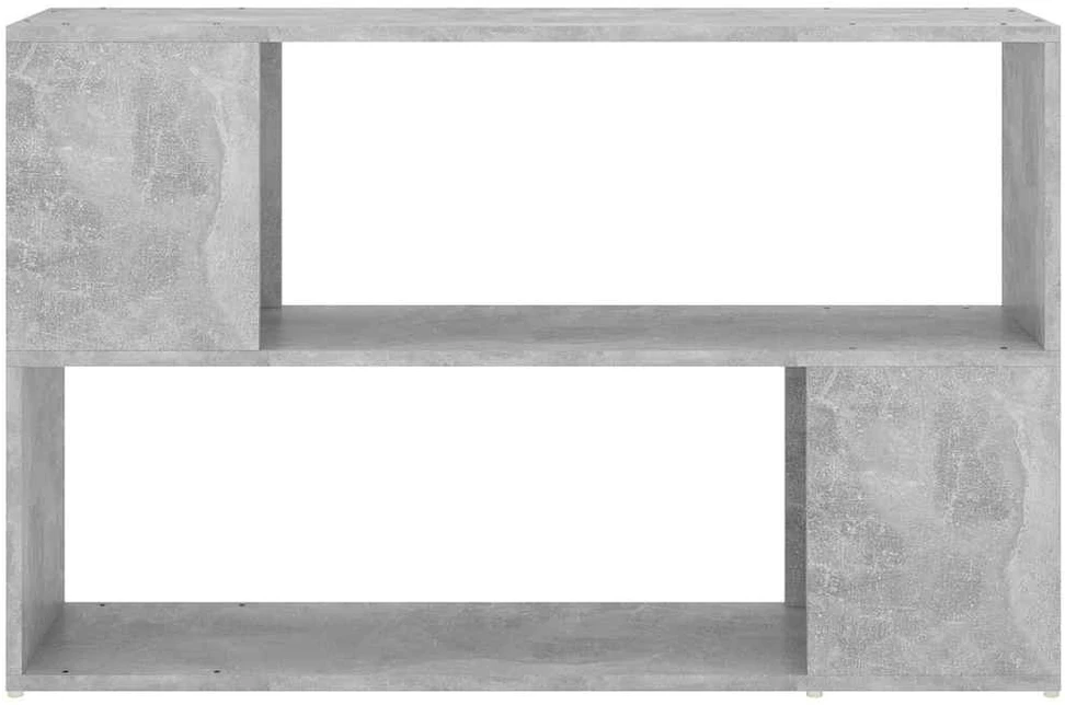 Spintelė knygoms, betono pilka, 100x24x63cm, apdirbta mediena