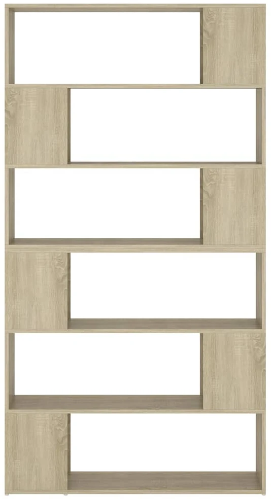 Spintelė knygoms/kambario pertvara, ąžuolo, 100x24x188cm