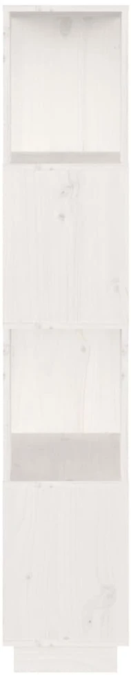 Spintelė knygoms/kambario pertvara, balta, 51x25x132cm, pušis