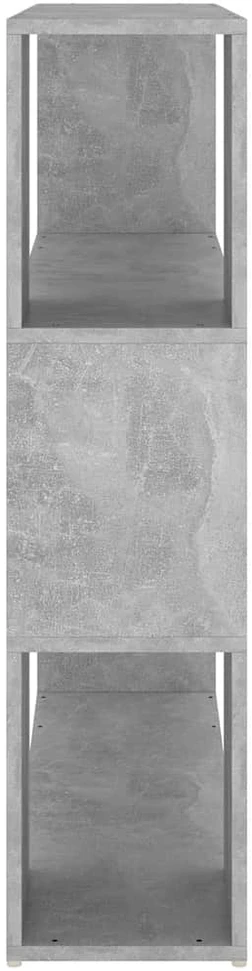 Spintelė knygoms/kambario pertvara, betono pilka, 100x24x94cm