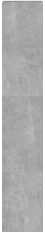 Spintelė knygoms/kambario pertvara, betono pilka, 40x30x166cm