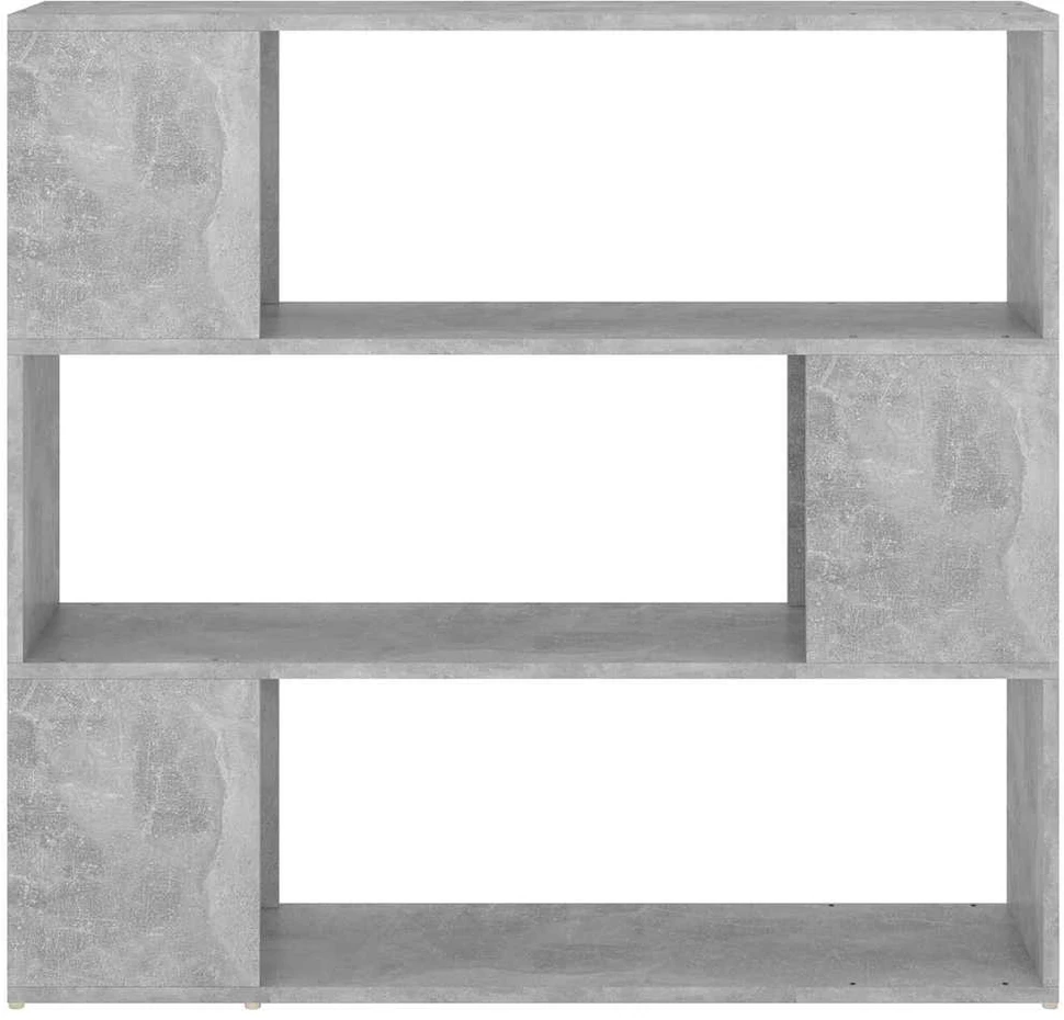 Spintelė knygoms/kambario pertvara, betono pilka, 100x24x94cm