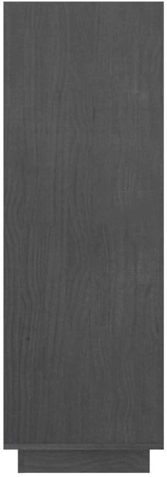 Spintelė knygoms/kambario pertvara, pilka, 80x35x103cm, pušis