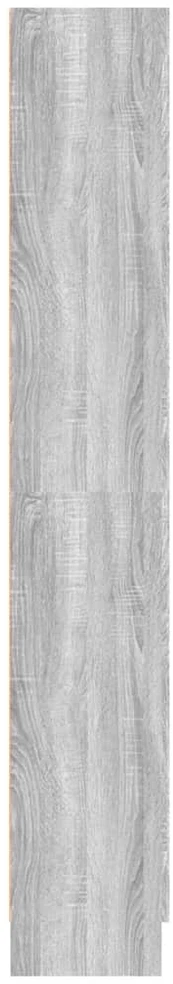 Spintelė knygoms, pilka ąžuolo, 82,5x30,5x185,5cm, mediena
