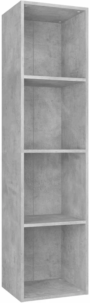 Spintelė knygoms/TV, betono, 36x30x143cm, apdirbta mediena