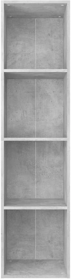Spintelė knygoms/TV, betono, 36x30x143cm, apdirbta mediena