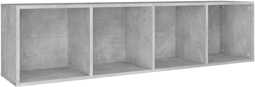 Spintelė knygoms/TV, betono, 36x30x143cm, apdirbta mediena