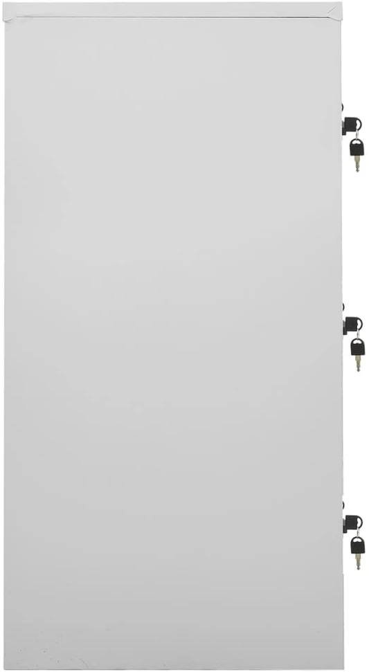 Spintelės, 2vnt., pilkos/mėlynos, 90x45x92,5cm, plienas