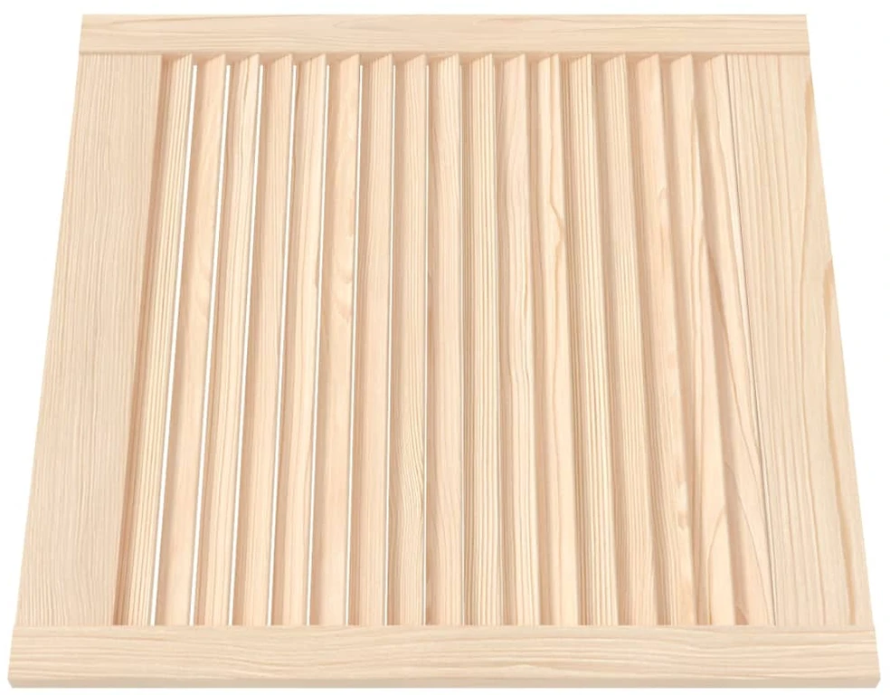 Spintelės durelės, 2vnt., 61,5x59,4cm, pušis, žaliuzių dizaino
