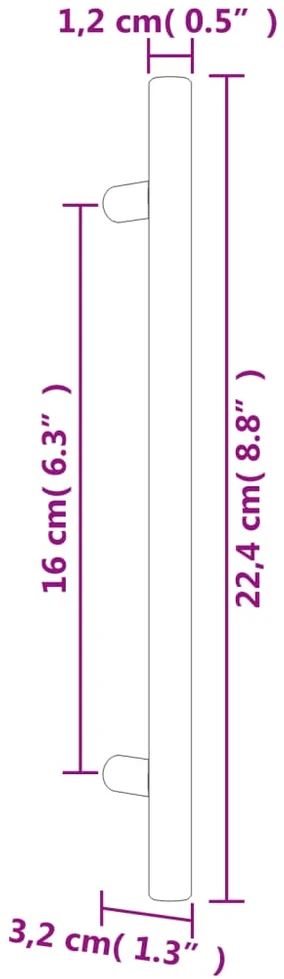 Spintelės rankenėlės, 20vnt., auksinės, nerūdijantis plienas