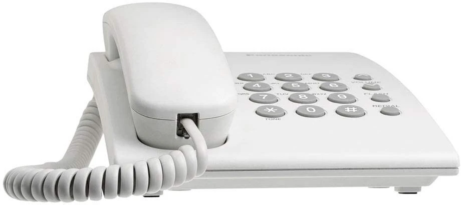 Spiralinis telefono laidas Rj9 (4p4c), 1.2m, baltas