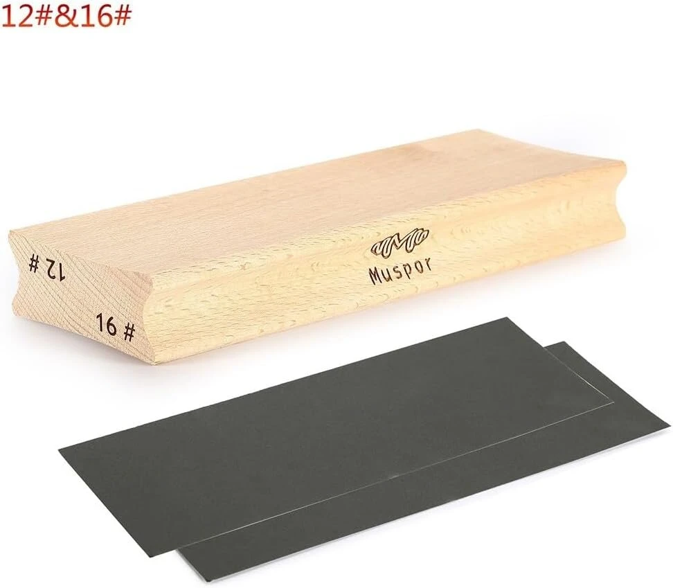 Sportarc gitaros bosinės gitaros grifo spindulio šlifavimo blokas, gitaros spindulys, dvipusis šlifavimo blokas gitarai, bosinei gitarai, grifų lygiavimo įrankis (12# 16#)