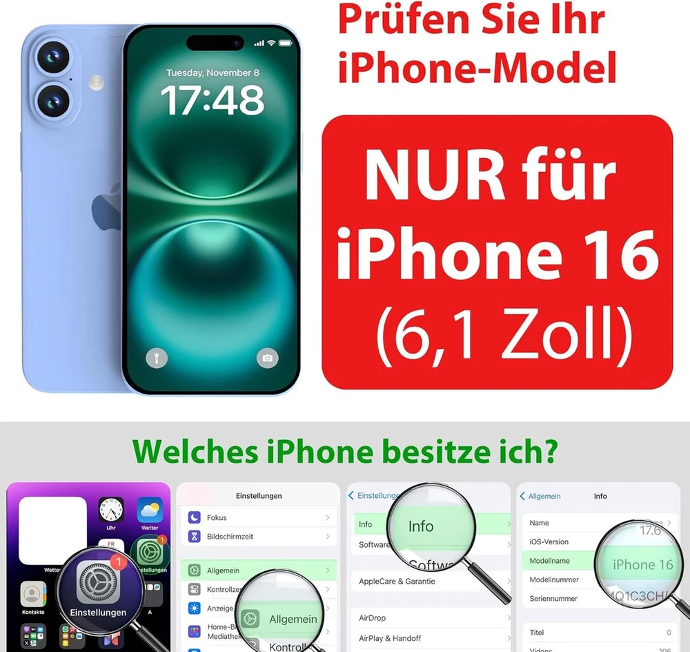 Sportlink dėklas, skirtas iphone 16, atsparus vandeniui - 360 laipsnių apsauginis dėklas lauke, kameros apsauga, ekrano apsauga [kameros valdymas] [ip68 atsparus vandeniui] [6ft smūgiams atsparus kietas dėklas] armour dėklas, juodas, 6.1