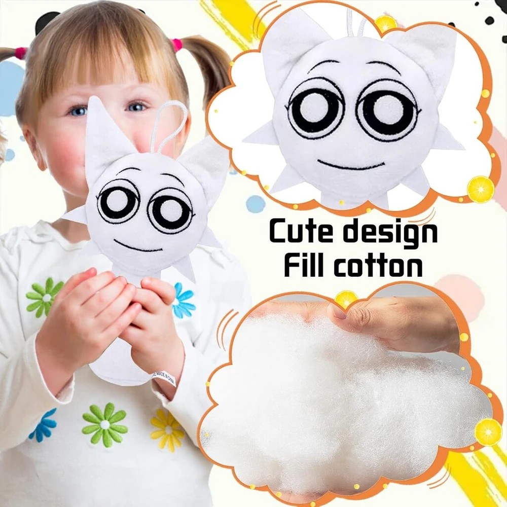 Sprunki pliušinis žaislas, 20 cm / 7.87 colio Sprunki minkštas žaislas, Sprunki Wenda pliušinis žaislas, Sprunki pliušiniai žaislai berniukams mergaitėms ir Sprunki gerbėjams gimtadienio dovana, dovanos klasiokams