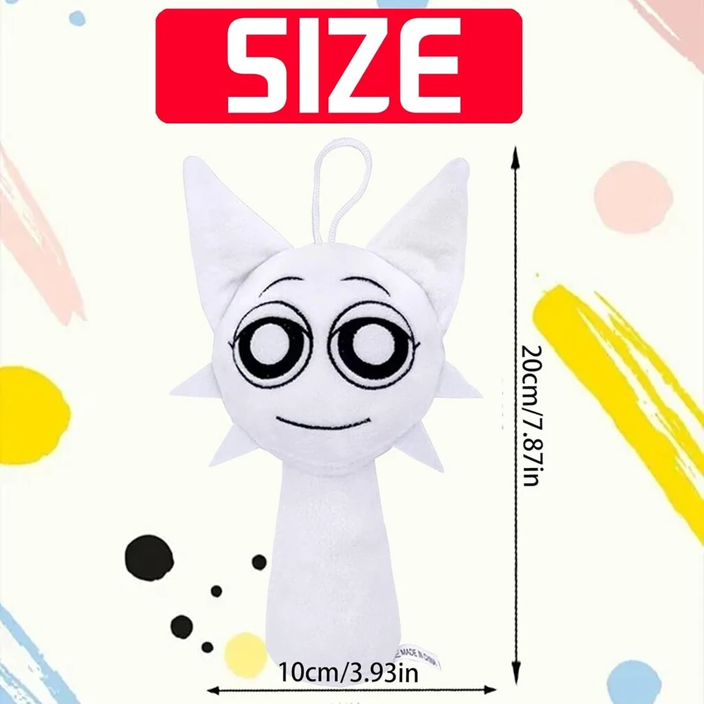 Sprunki pliušinis žaislas, 20 cm / 7.87 colio Sprunki minkštas žaislas, Sprunki Wenda pliušinis žaislas, Sprunki pliušiniai žaislai berniukams mergaitėms ir Sprunki gerbėjams gimtadienio dovana, dovanos klasiokams