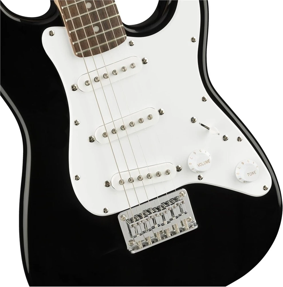 Squier: Mini Strat - Juodas. Elektrinė gitara