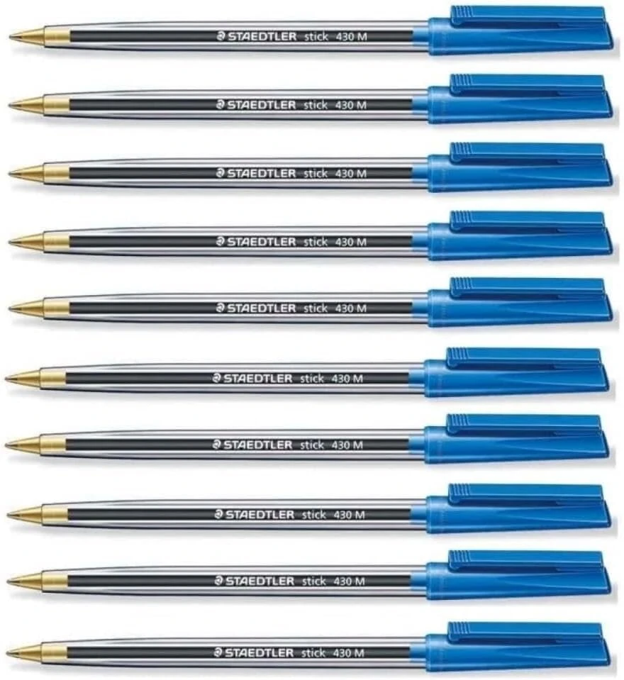 Staedtler 430 M-3 Stick Document 0.35 mm rutulinis rašiklis, mėlynas