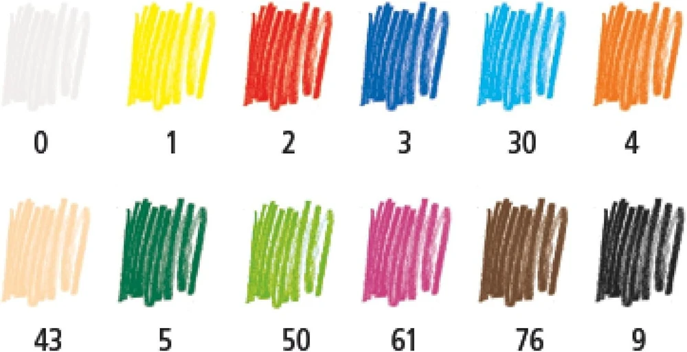 Staedtler Dicki 1287-6 Super Jumbo spalvinimo pieštukai šešiakampio formos, 12 vnt. pakuotė kartoninėje dėžutėje, violetiniai