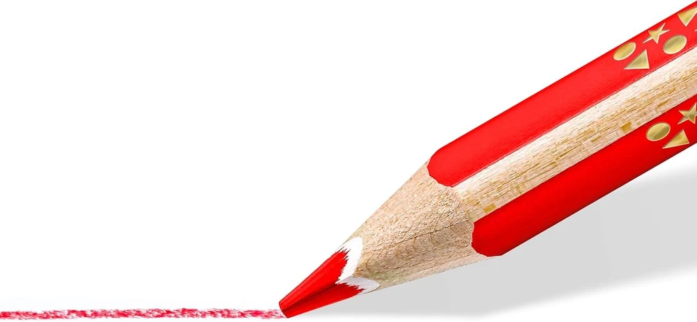 Staedtler Lapiz Jumbo spalvoti pieštukai, 12 vnt., balti