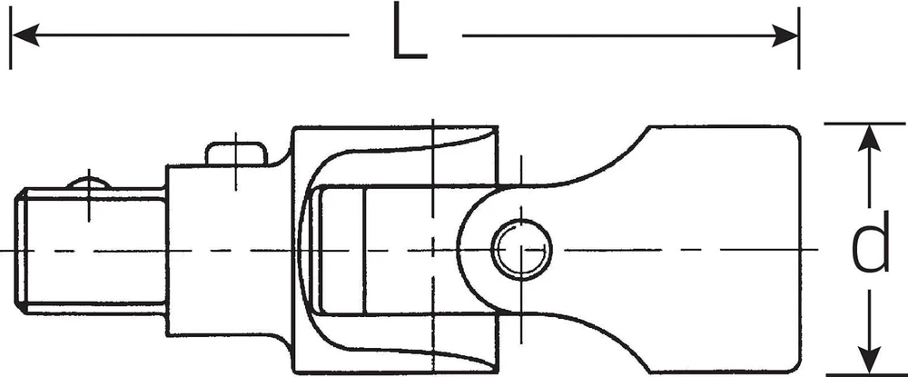 Stahlwille Qr 428" universalioji jungtis su Quickrelease, sidabrinė, 60 mm