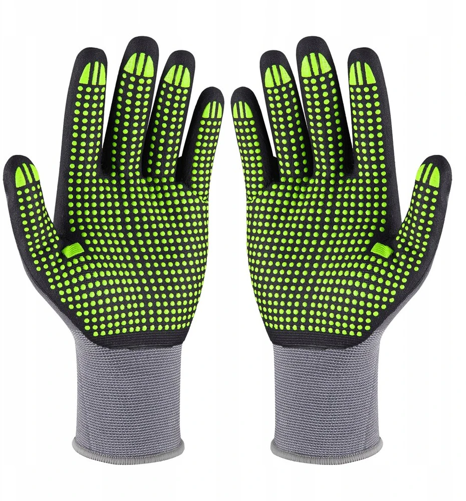 Stalco Nitrile Flex Dots darbo pirštinės S-76317, dydis M (8), 12 porų