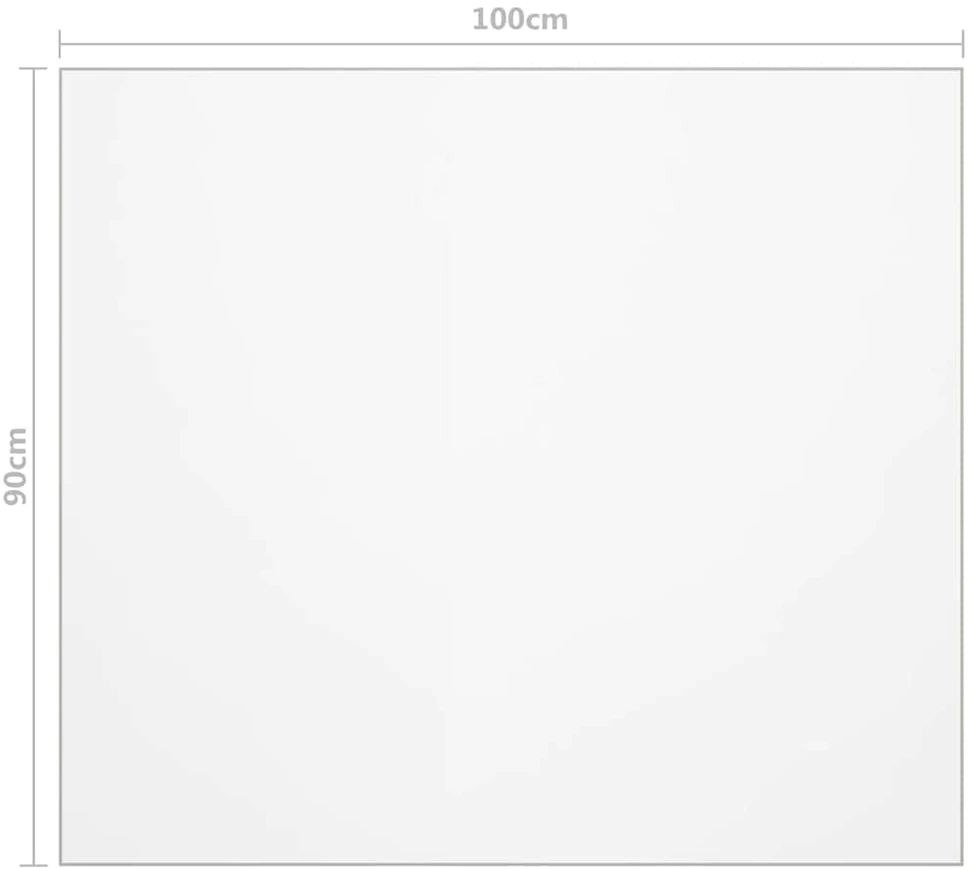 Stalo apsauga, permatoma, 100x90cm, 1,6mm, PVC