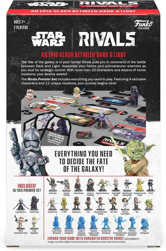 Stalo žaidimas "star Wars Rivals" 2 žaidėjams nuo 7 metų